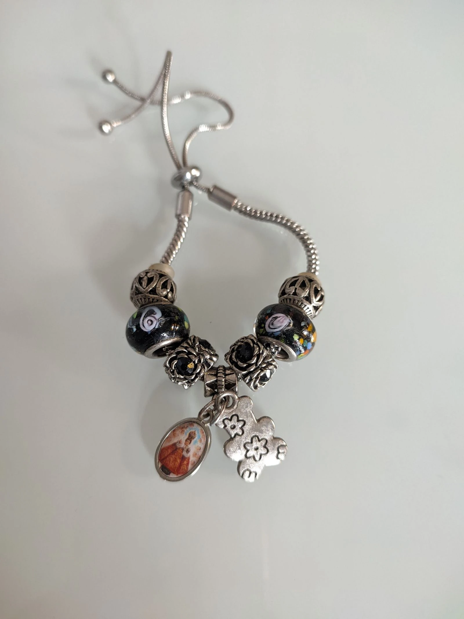 Bedelarmband en hanger jongen Jezus van Praag + beer – photo 2
